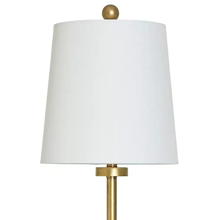 Kirklands Home Buffet Lamps|Seeded Glass & Metal Buffet Lamp Gold