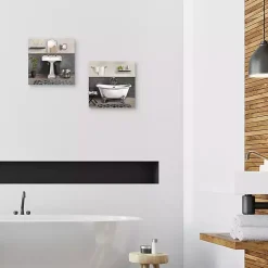 Kirklands Home Canvas Art|Serene Bath 2-pc. Canvas Art Print Set