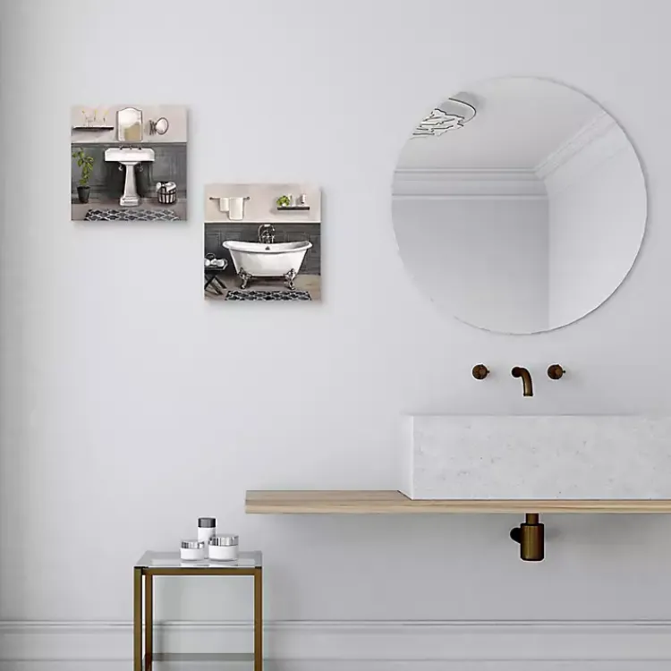 Kirklands Home Canvas Art|Serene Bath 2-pc. Canvas Art Print Set