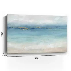 Kirklands Home Canvas Art|Serene Sea Landscape Giclee Canvas Art Print Blue