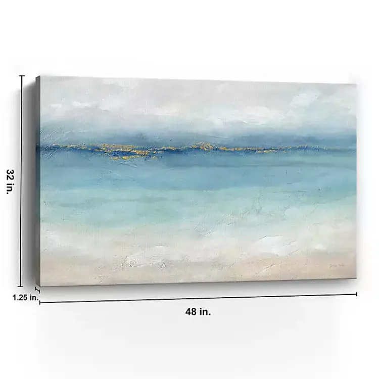 Kirklands Home Canvas Art|Serene Sea Landscape Giclee Canvas Art Print Blue
