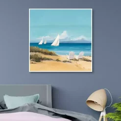 Kirklands Home Canvas Art|Setting Sail Framed Canvas Art Print