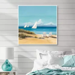 Kirklands Home Canvas Art|Setting Sail Framed Canvas Art Print