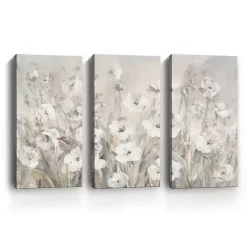 Kirklands Home Canvas Art|Shades Of White Canvas Art Prints, Set of 3