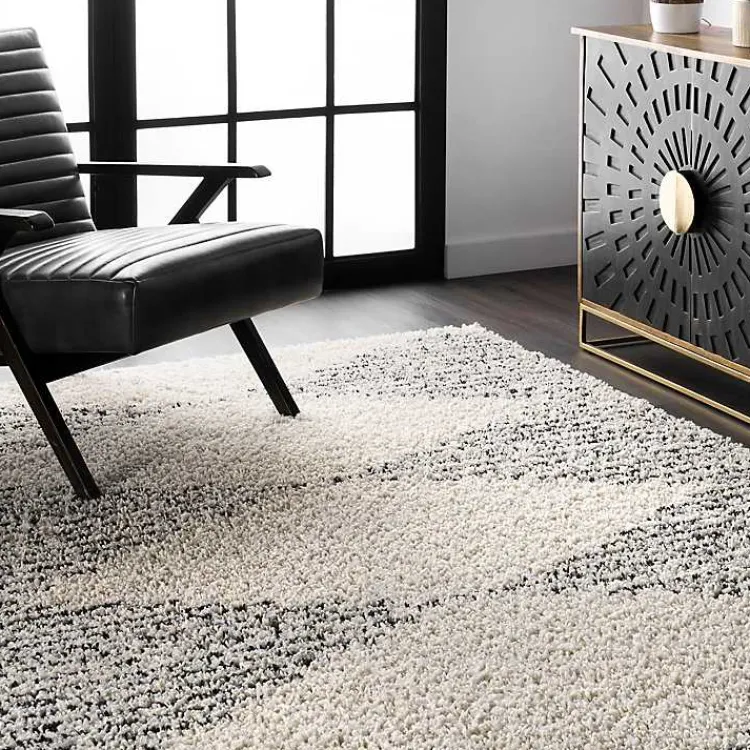 Kirklands Home Area Rugs|Shattered Diamonds Scarlette Area Rug, 7x10 Ivory