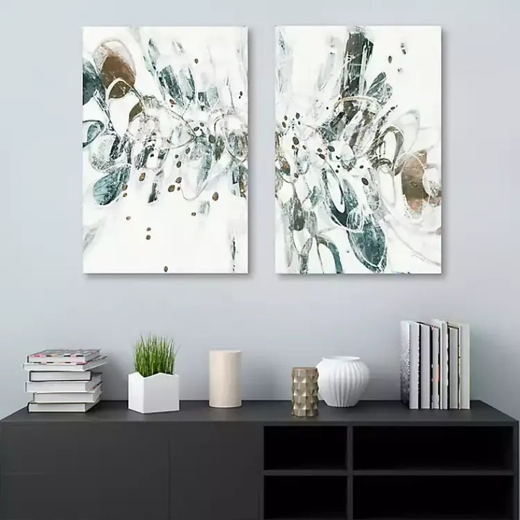 Kirklands Home Canvas Art|Shattered Glass Canvas Art Prints, Set of 2
