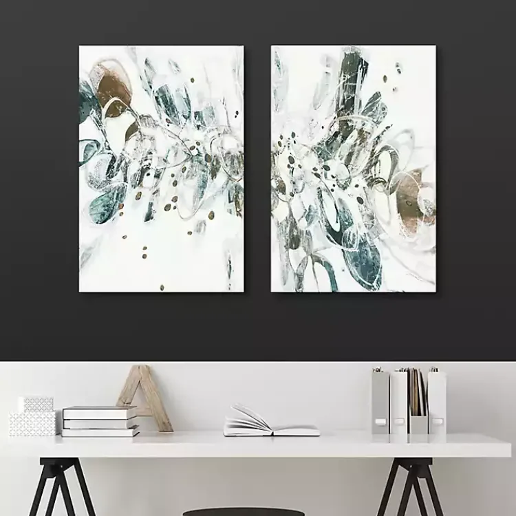 Kirklands Home Canvas Art|Shattered Glass Canvas Art Prints, Set of 2
