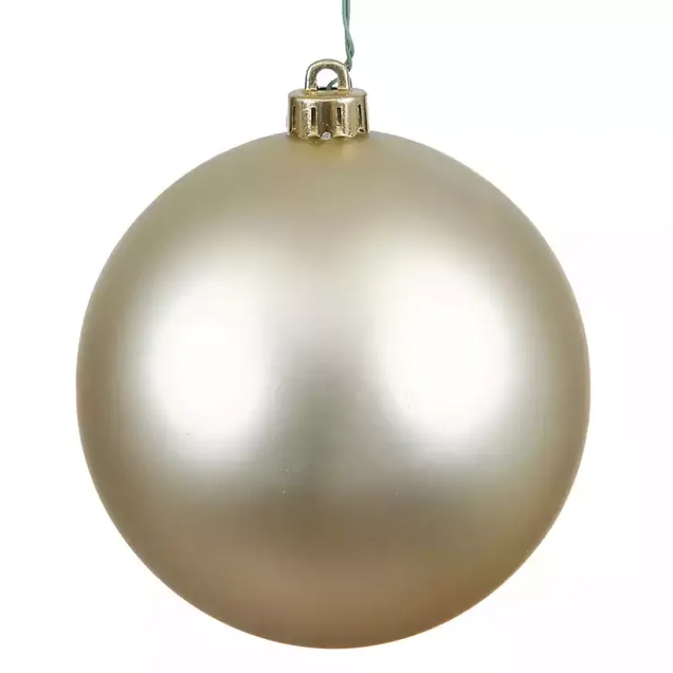 Online Shatterproof Champagne Ball Ornaments, Set of 6 Christmas Ornaments