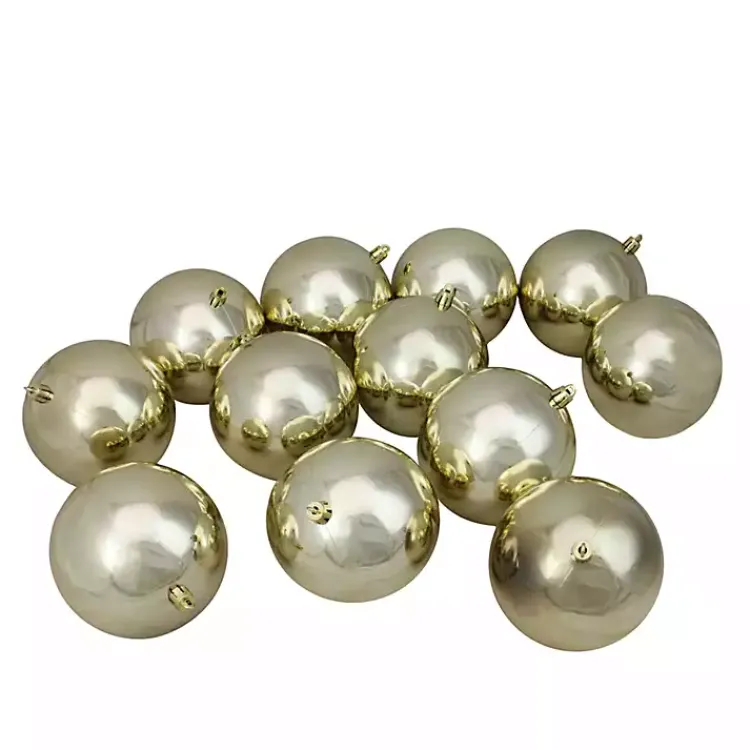 Outlet Shatterproof Shiny 12-pc. Ornaments Christmas Ornaments
