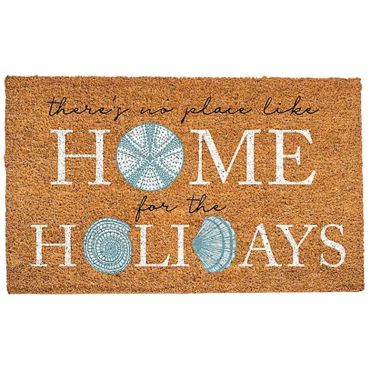 Best Shells Home for the Holidays Coir Doormat Outdoor Christmas Decorations