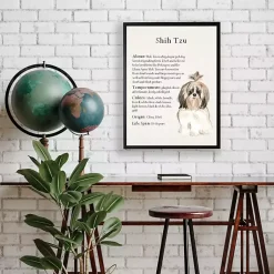 Kirklands Home Wall Quotes & Signs|Shih Tzu Facts Framed Wall Plaque White
