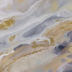 Kirklands Home Canvas Art|Shimmering Symphony Triptych Canvas Art, Set of 3 Blue