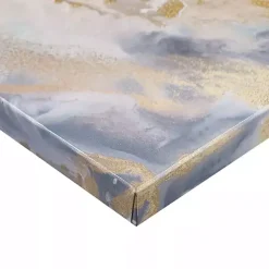 Kirklands Home Canvas Art|Shimmering Symphony Triptych Canvas Art, Set of 3 Blue