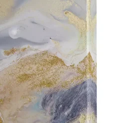 Kirklands Home Canvas Art|Shimmering Symphony Triptych Canvas Art, Set of 3 Blue