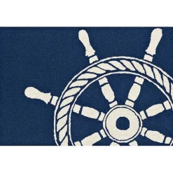 Kirklands Home Doormats|Ship Wheel Scatter Rug