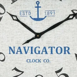 Kirklands Home Clocks|Ship Wheel Wood and Rope Wall Clock