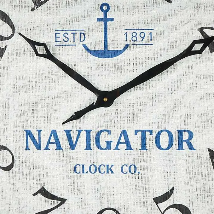 Kirklands Home Clocks|Ship Wheel Wood and Rope Wall Clock