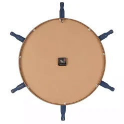 Kirklands Home Clocks|Ship Wheel Wood and Rope Wall Clock