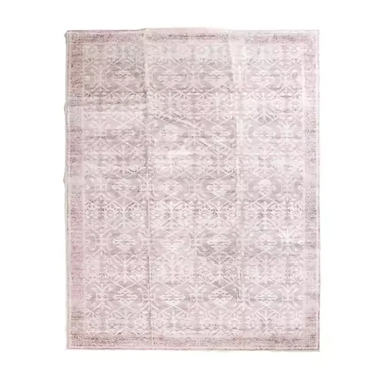 Kirklands Home Area Rugs|Shiva Red Botanical Washable Area Rug, 8x10