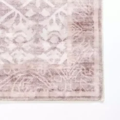 Kirklands Home Area Rugs|Shiva Red Botanical Washable Area Rug, 8x10