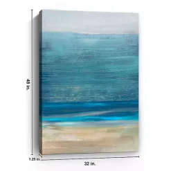Kirklands Home Canvas Art|Shoreline Brushstrokes Canvas Art Print, 32x48 in.
