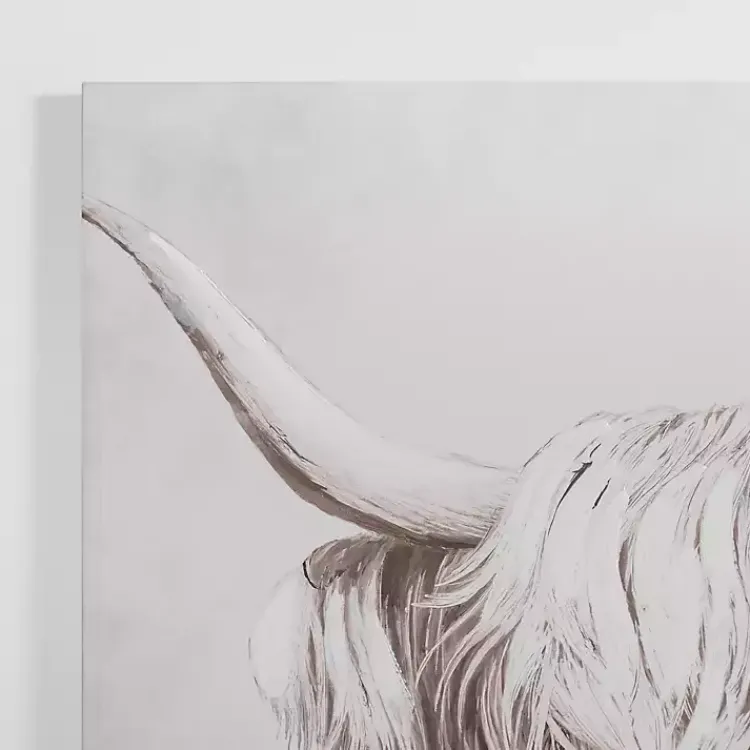 Kirklands Home Canvas Art|Shy Highland Cow Canvas Art Print
