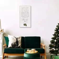 Hot Silent Night Christmas Canvas Wall Plaque Christmas Art & Wall Decor