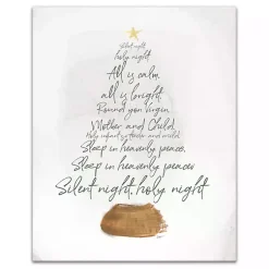 Outlet Silent Night Tree Canvas Art Print Christmas Art & Wall Decor