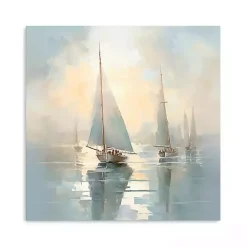 Kirklands Home Canvas Art|Silent Sailing Canvas Art Print Blue
