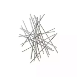Kirklands Home Wall Plaques|Abstract Metal Bar Wall Plaque Silver