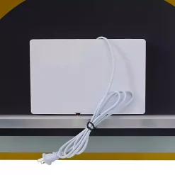 Kirklands Home Decorative Mirrors|Silver Adjustable LED Wall Mirror