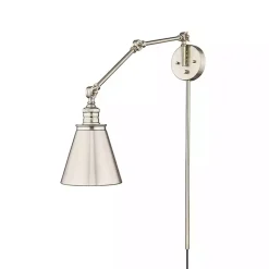 Outlet Adjustable Swing Arm Wall Sconce Sconces