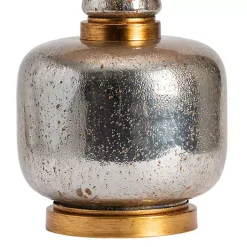 Kirklands Home Table Lamps|Silver and Gold Mercury Glass Table Lamp White