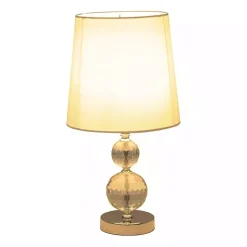 Kirklands Home Table Lamps|Silver Crystal Orb Table Lamps, Set of 2 White