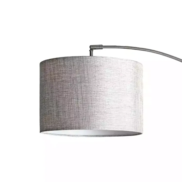 Kirklands Home Floor Lamps|Curved Floor Lamp with Marble Base Silver