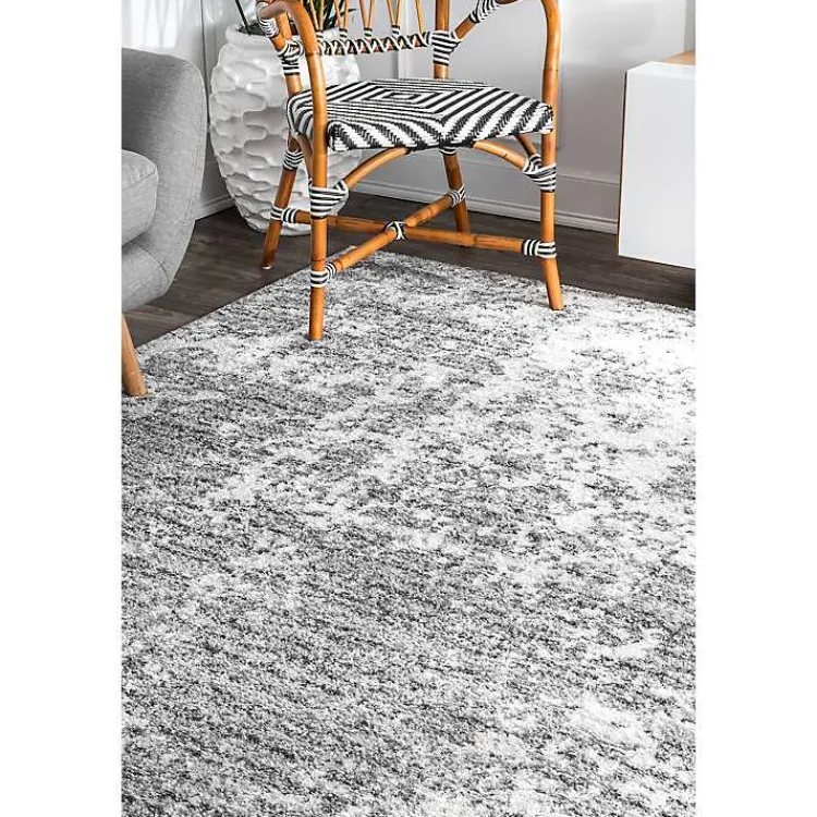 Kirklands Home Area Rugs|Silver Deena Abstract Area Rug, 5x8