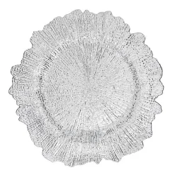 Kirklands Home Serving & Entertaining|Elegance Starburst Chargers, Set of 4 Silver