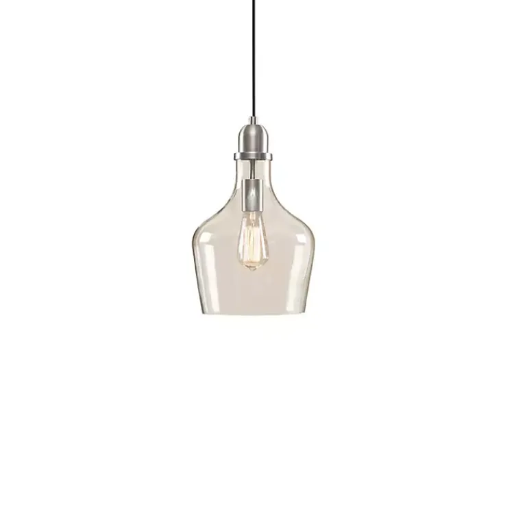 Kirklands Home Chandeliers & Pendant Lighting|Glass Avalon Pendant Light Silver