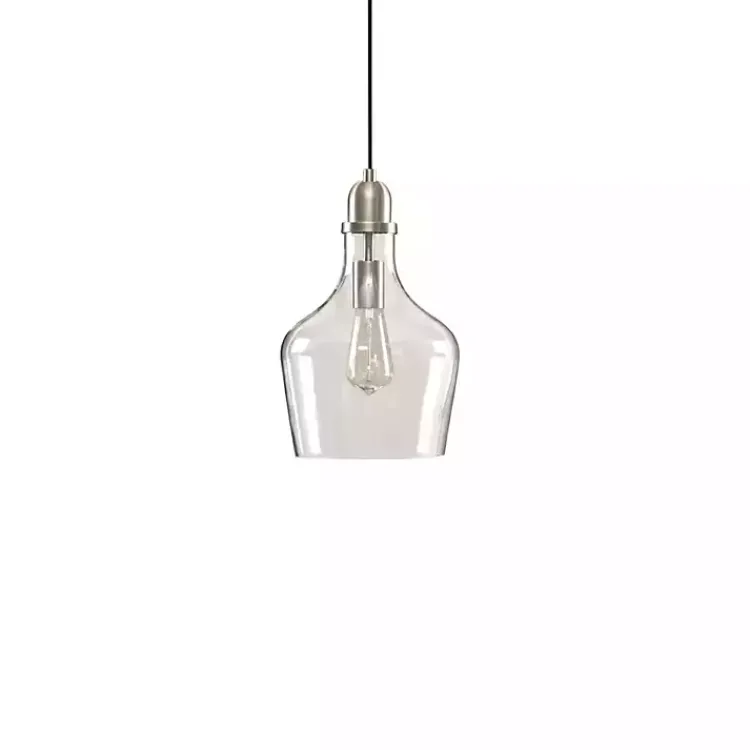 Kirklands Home Chandeliers & Pendant Lighting|Glass Avalon Pendant Light Silver