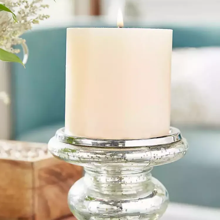 Sale Glass Ornate 2-pc. Pillar Candle Holder Set Candle Holders