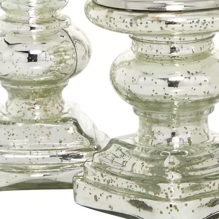 Sale Glass Ornate 2-pc. Pillar Candle Holder Set Candle Holders