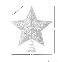 Best Glitter Classic Star Tree Topper Christmas Tree Decorations