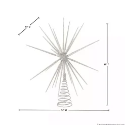 New Glitter Starburst Tree Topper Christmas Tree Decorations