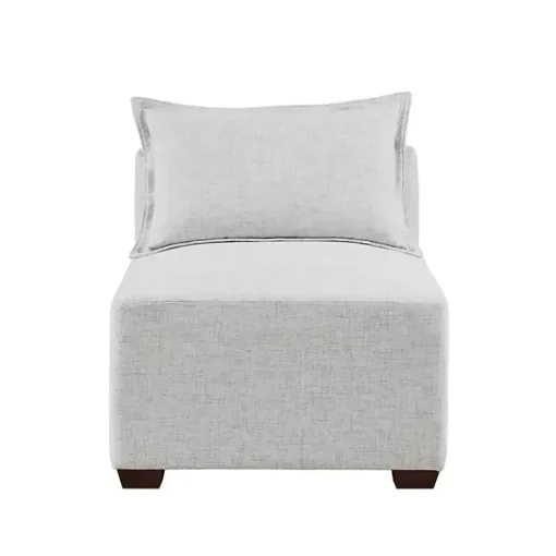Kirklands Home Sofas & Loveseats|Silver Modular Armless Accent Chair Gray