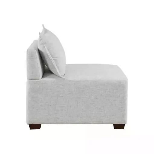 Kirklands Home Sofas & Loveseats|Silver Modular Armless Accent Chair Gray