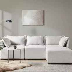 Kirklands Home Sofas & Loveseats|Silver Modular Corner Accent Chair Gray