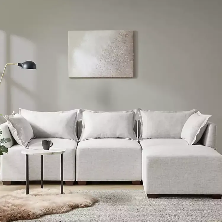Kirklands Home Sofas & Loveseats|Silver Modular Corner Accent Chair Gray
