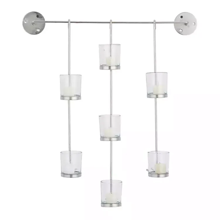 Online Hanging Glass Votive Wall Plaque Sconces