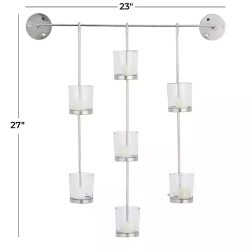 Online Hanging Glass Votive Wall Plaque Sconces