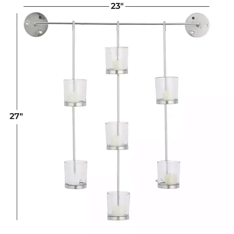 Online Hanging Glass Votive Wall Plaque Sconces